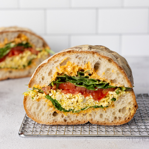 Smoky Tofu Breakfast Sandwich