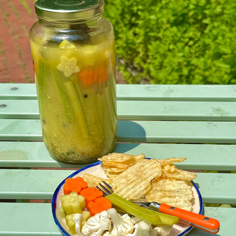 Cashew Parm Pickled Veggies