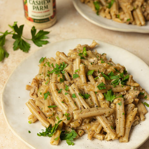 Caramelized Onion Mushroom Pasta