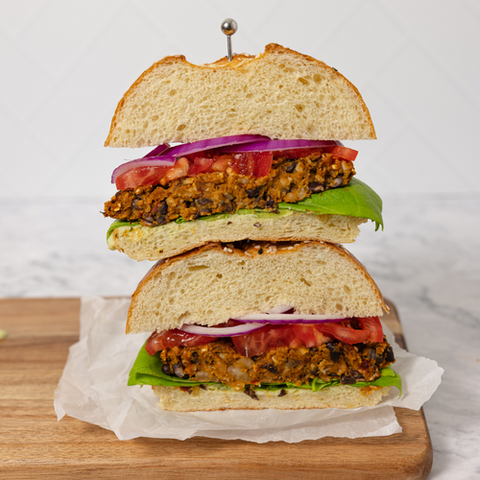 Black Bean + Sweet Potato Burgers