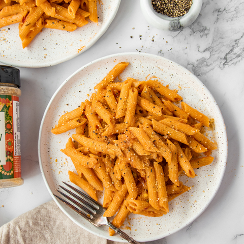 Vegan Pumpkin Vodka Pasta